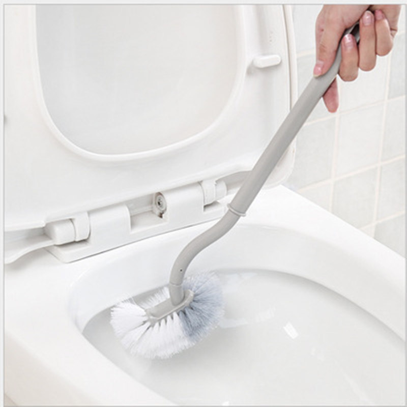 New S-shaped thickened long handle toilet brush without dead corner brush toilet seat cleaning brush manufacturers wholesale